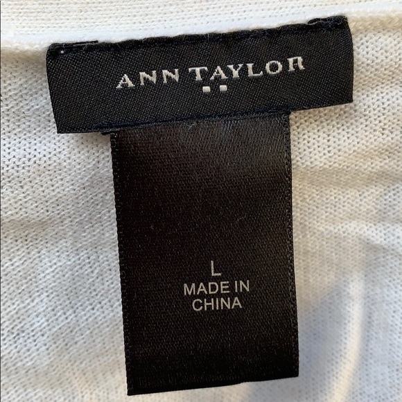 AnnnTaylor large cotton blend cardigan. - Picture 2 of 4